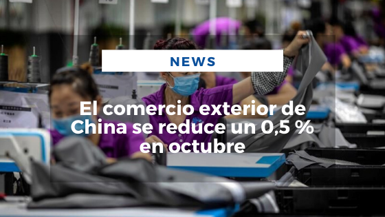 Mariano Aveledo Permuy Noviembre 08 - El comercio exterior de China se reduce un 0,5 % en octubre