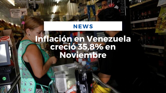 Mariano Aveledo Permuy Noticias Diciembre 12 - Inflación en Venezuela creció 35,8% en Noviembre
