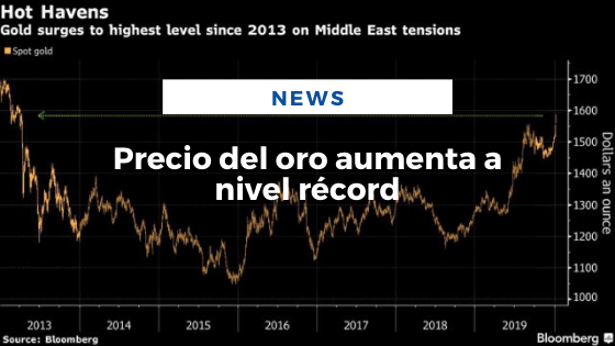 Mariano Aveledo Permuy Noticias Enero 06 - Precio del oro aumenta a nivel récord