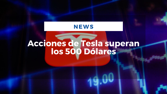 Mariano Aveledo Permuy Noticias Enero 16 - Acciones de Tesla superan los 500 Dólares