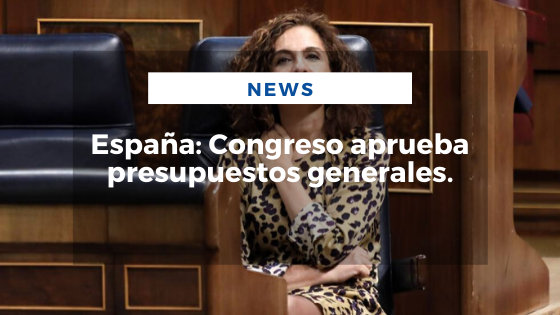 Mariano Aveledo Permuy Noticias Marzo 02 - España_ Congreso aprueba presupuestos generales