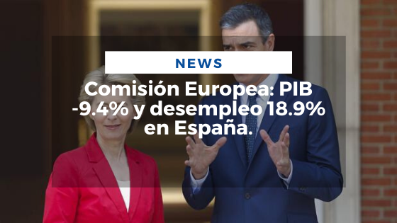 MARIANO AVELEDO PERMUY NOTICIAS MAYO 6 - Comisión Europea PIB -9.4% y desempleo 18.9% en España