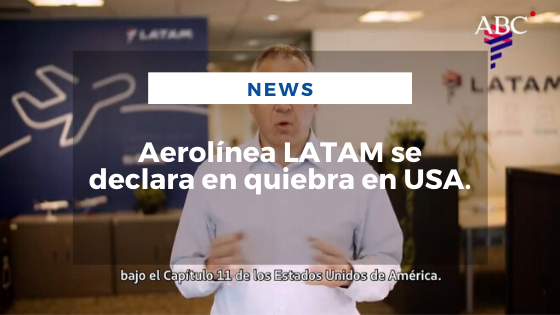 Mariano Aveledo Permuy Noticias Mayo 29 - Aerolínea LATAM se declara en quiebra en USA