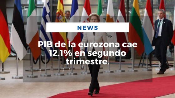 Mariano Aveledo Permuy Noticias Agosto 14 - PIB de la eurozona cae 12.1% en segundo trimestre
