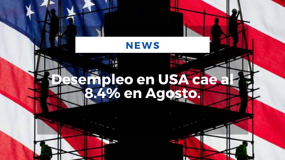 Mariano Aveledo Permuy Noticias Septiembre 4 - Desempleo en USA cae al 8.4% en Agosto